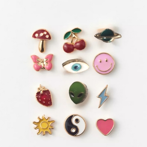 Urban Outfitters Jewelry - NEW! Urban Outfitters,  Enamel Mismatch Post Earring Set- NWT!
